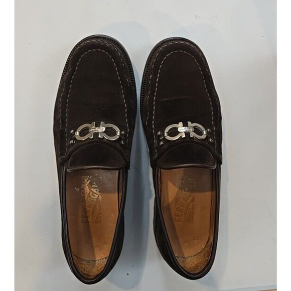 Vintage Men 5.5 Ferragamo Gancini Loafers Limited Edition Rare - Picture 14 of 14